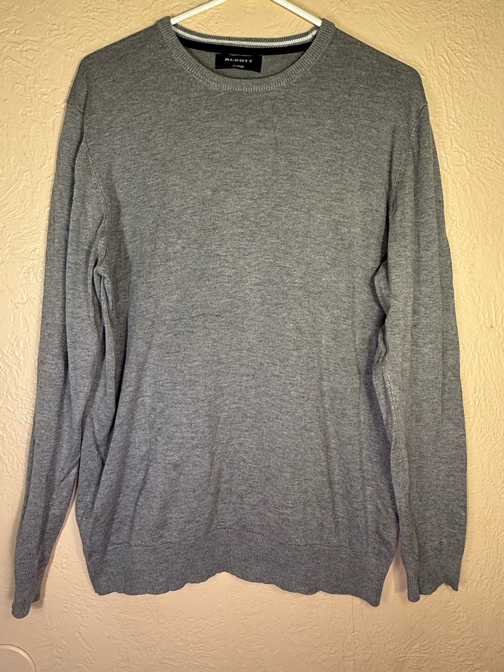Alcott Gray Men's Crewneck Sweater